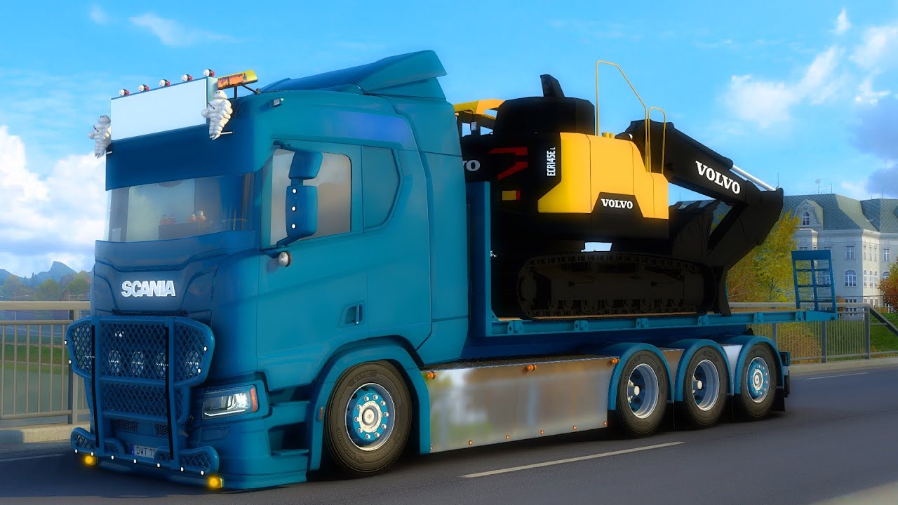 Scania NG hooklift tuning | Ets2 1.48 Promods