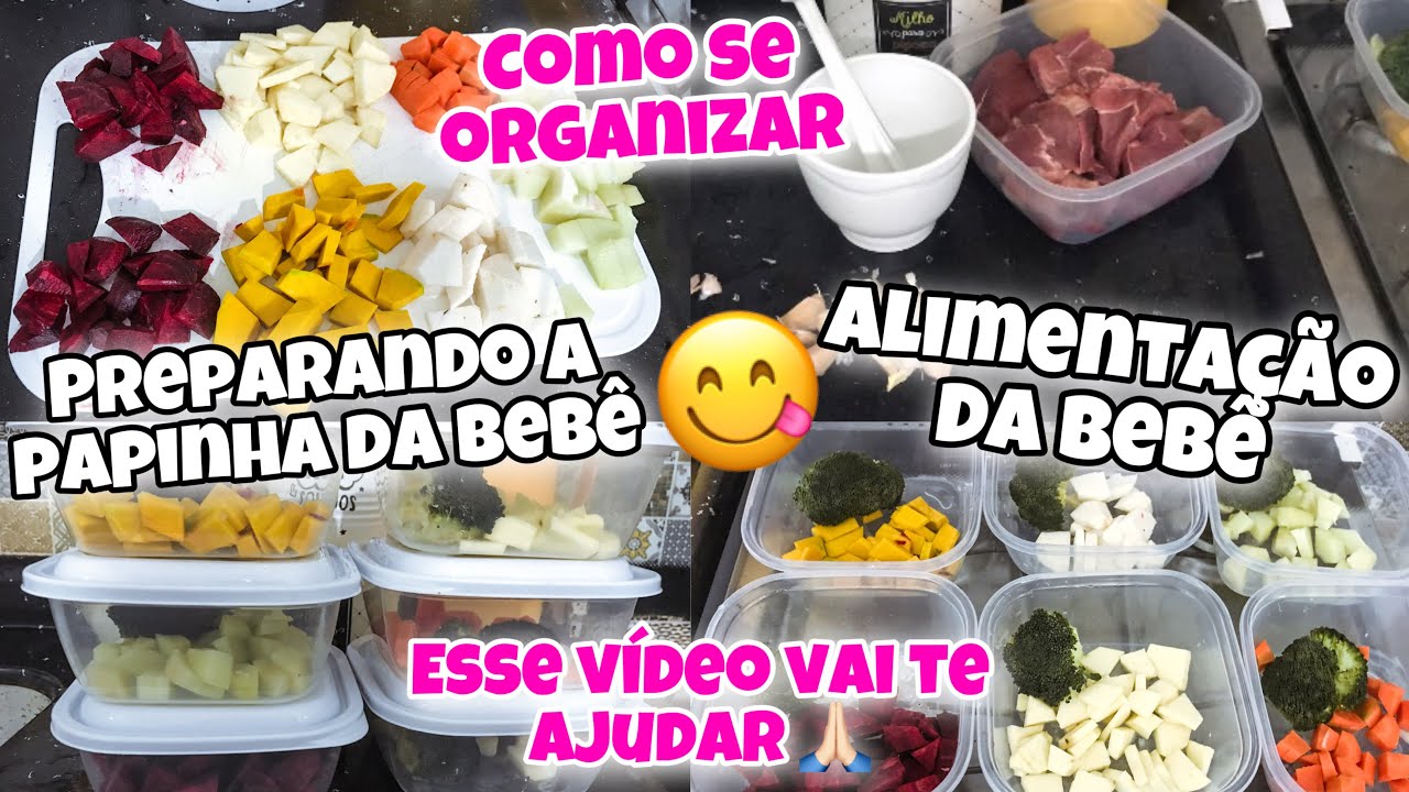 PREPARANDO A PAPINHA DA SEMANA | PAPINHA PARA BEBÊ | COMO EU FAÇO A PAPINHA | INTRODUÇÃO ALIMENTAR
