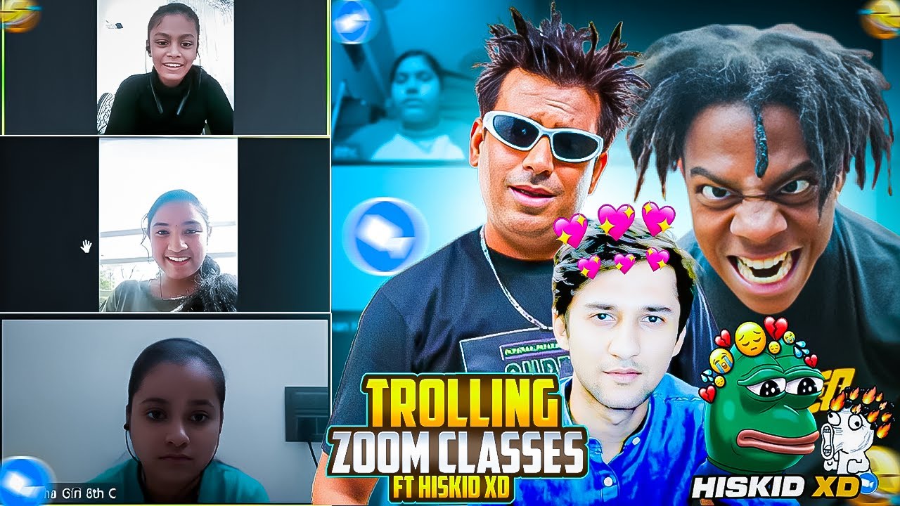 TROLLING INDIAN ZOOM CLASSES AS CHACHA RAPHAR - FT @HisKidXd - HISKID AND RAPID RAIDING ONLINE CLASS