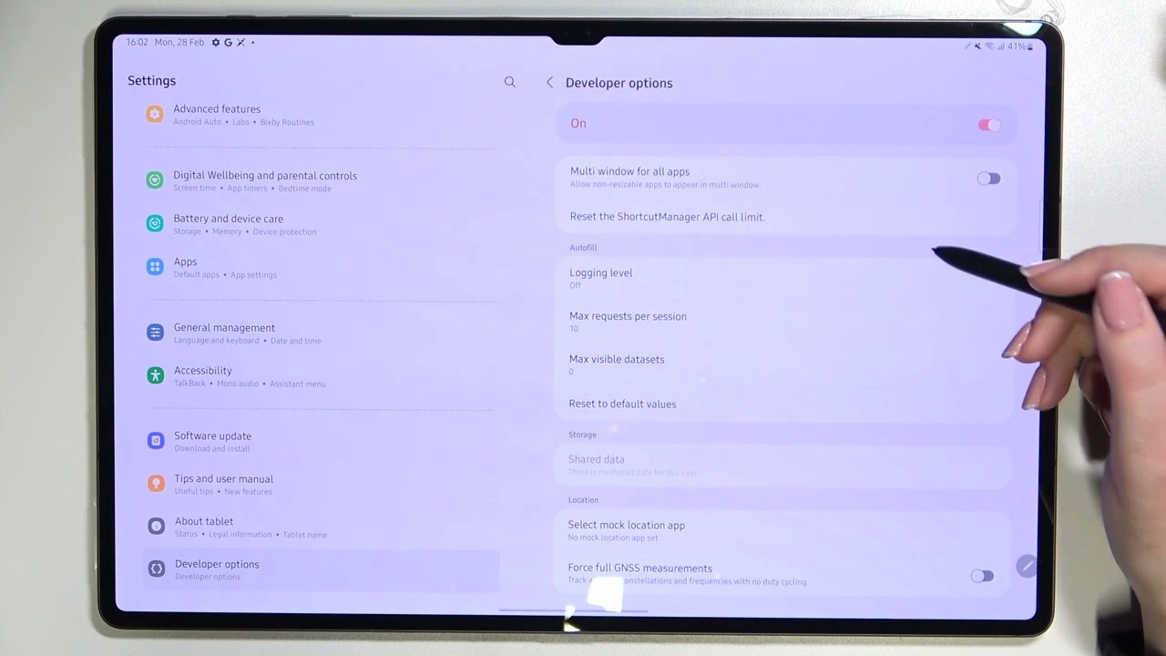 How to Turn On Developer Options on SAMSUNG Galaxy Tab S8 Ultra