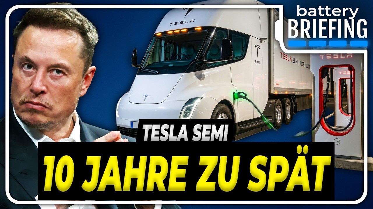 Tesla Semi endlich in Produktion, aber lohnt er sich noch? / VW liefert erste Einheitszelle!