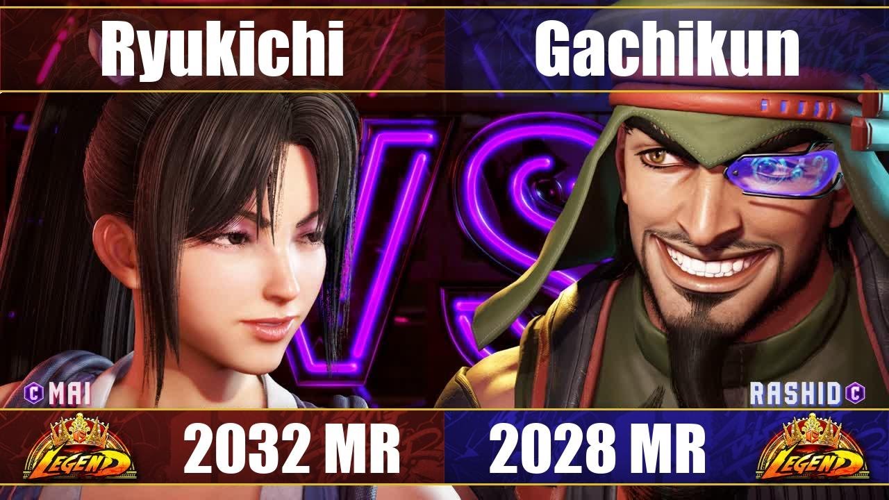 【スト6】りゅうきち vs ガチくん (不知火舞 vs ラシード) SF6 Ryukichi vs Gachikun (Mai vs Rashid)