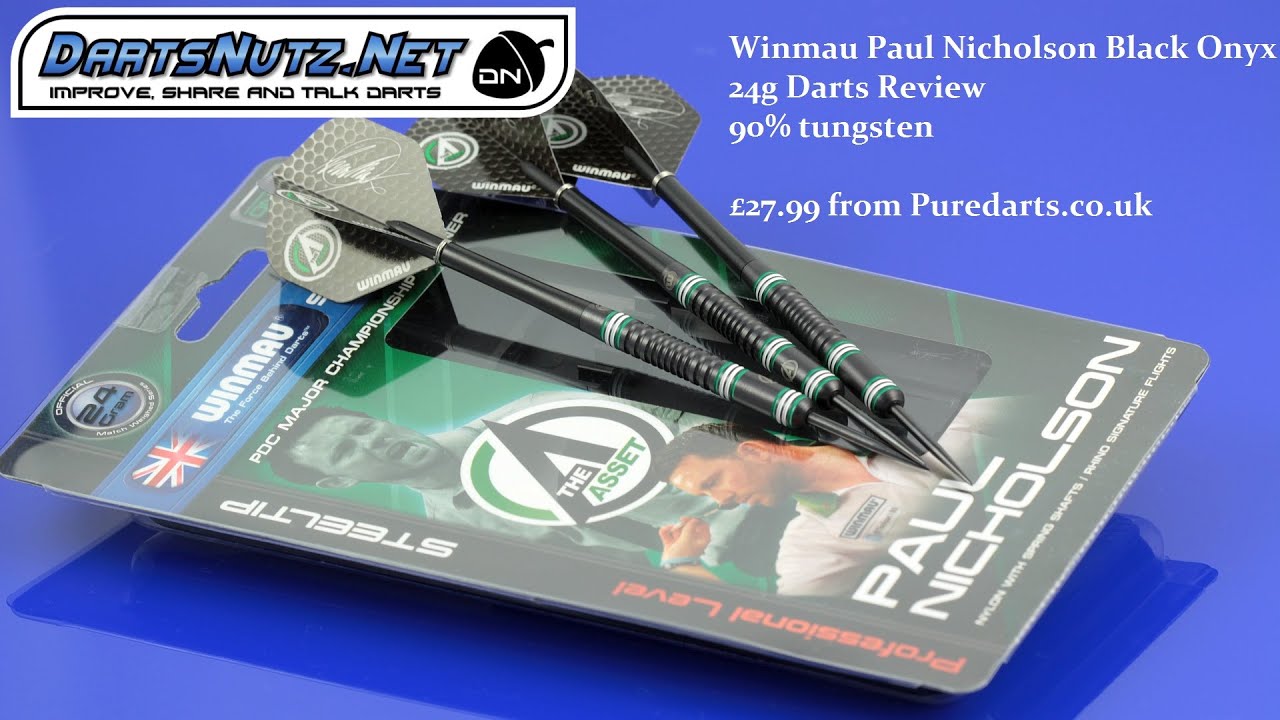 Winmau Paul Nicholson darts review 24g Black Onyx