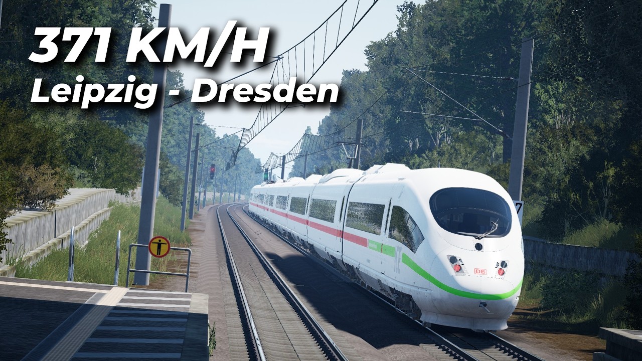 Speedrunning Leipzig - Dresden in 25 min And Reaching 371 km/h | BR 403 ICE 3 | Train Sim World 6