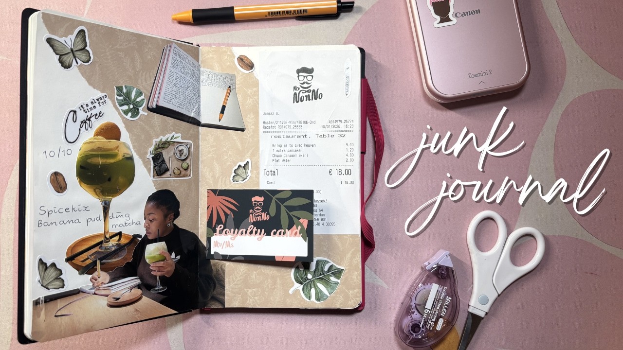 I started a junk journal 🌸🎀