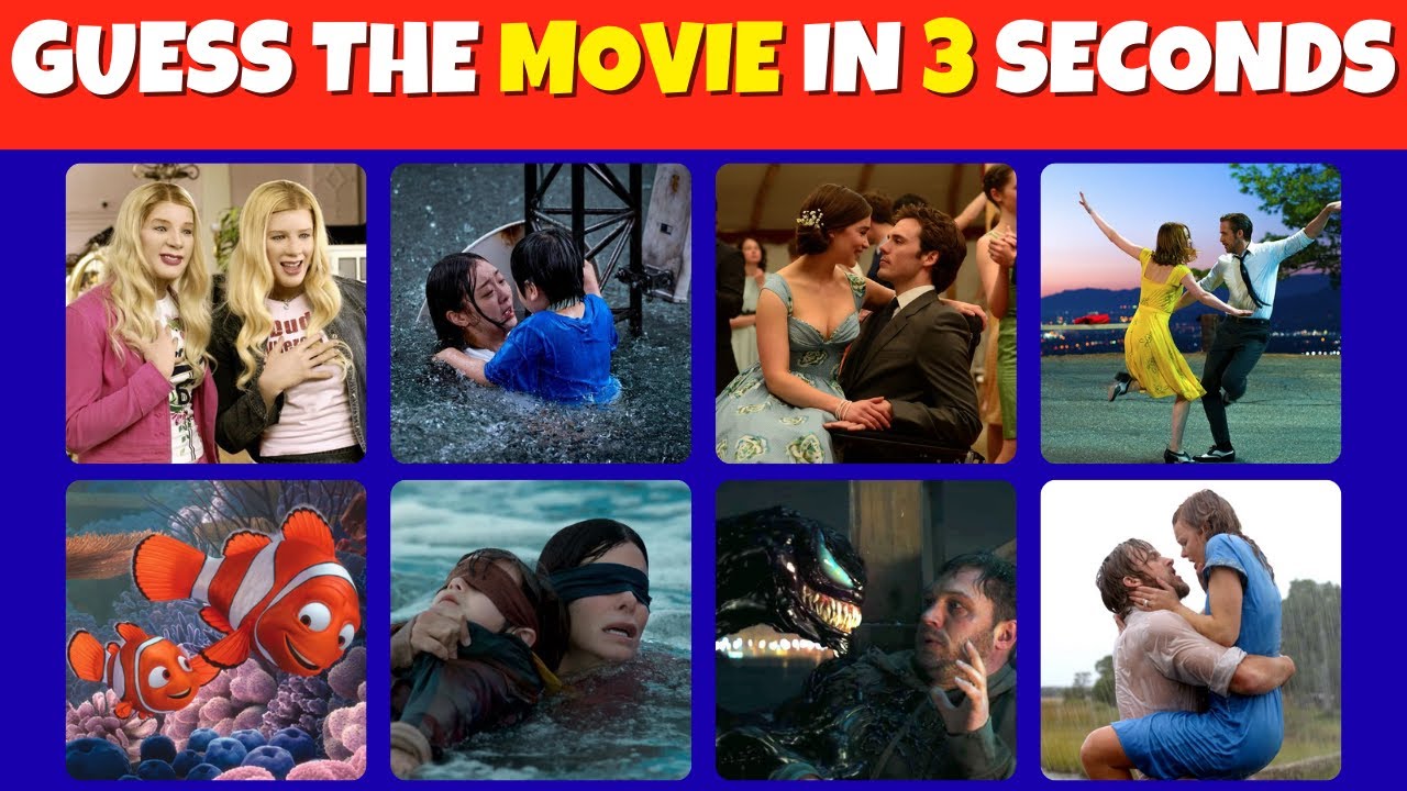 Guess the Movie in 3 Seconds 🎥 | Movie Quiz Challenge!