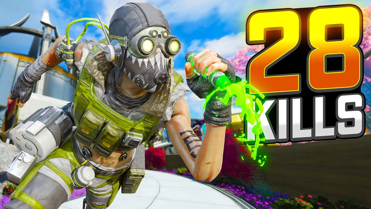 Безумный Октан: 28 убийств и 6000 урона в Apex Legends.