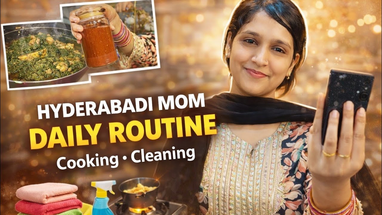 Hyderabadi Mom Daily Routine Vlog | Indian Mom Cooking & Cleaning Motivation