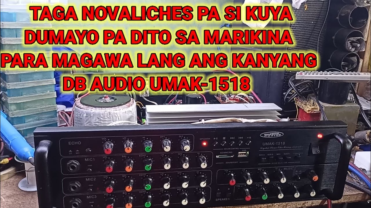 DB AUDIO UMAK-1518 , HALF CHANNEL PROBLEM , FULL DETAIL REPAIR