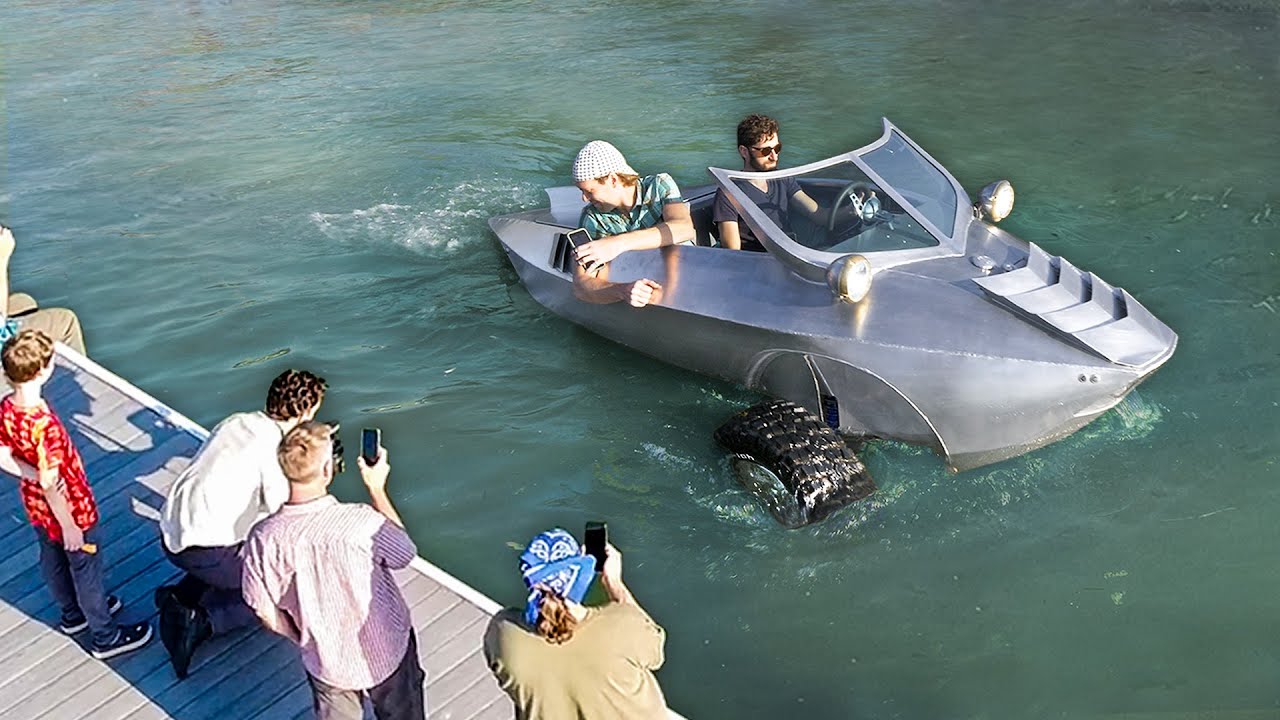 New Amphibious Car Design | First Test Drive!