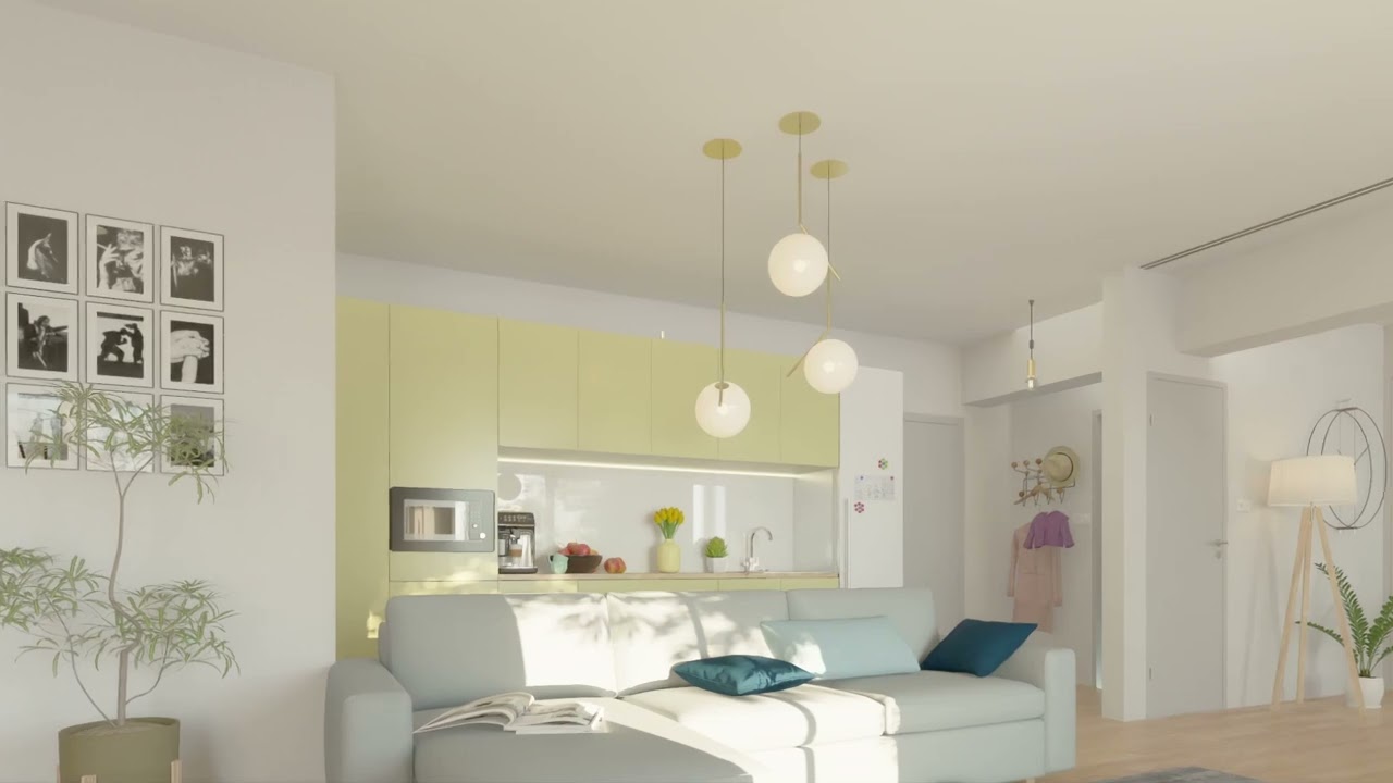 Partition walls apartment | CUBE Architecture #rendering #animation