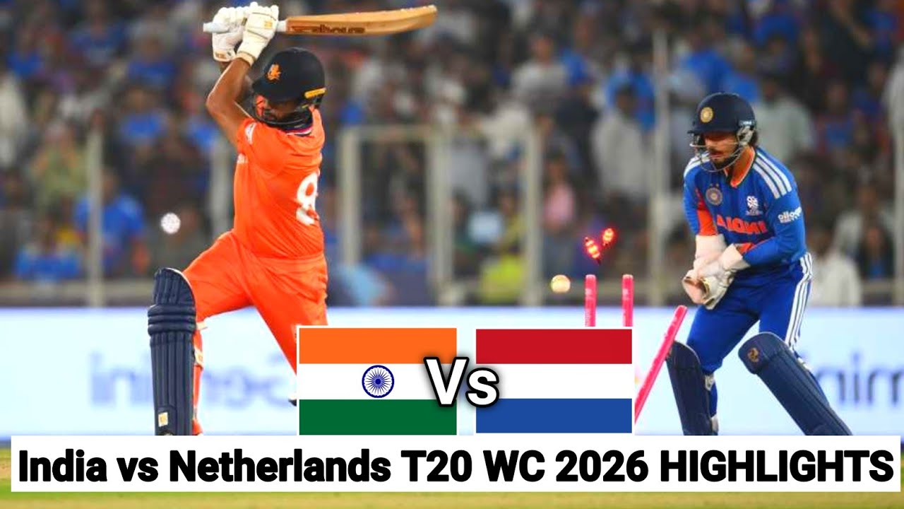 India vs Netherlands T20 World Cup 2026 Highlights Ind vs Ned Match Highlights T20 WC 2026 