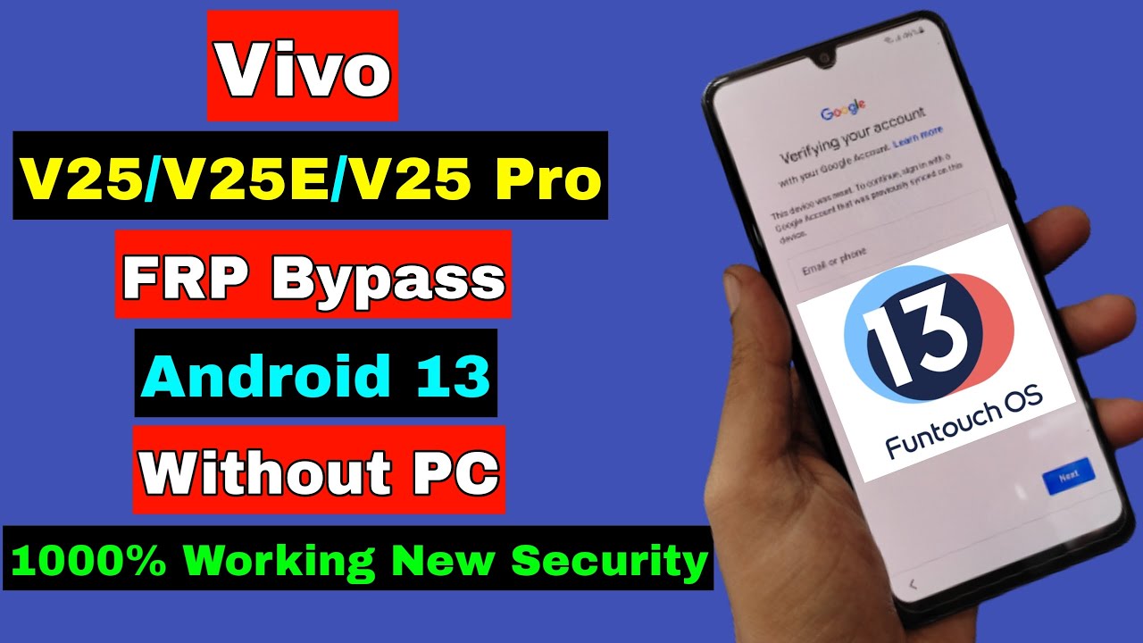 Fix !! Vivo V25/V25E/V25 Pro FRP Bypass Android 13 Without PC | No Reset | No TalkBack | New Method