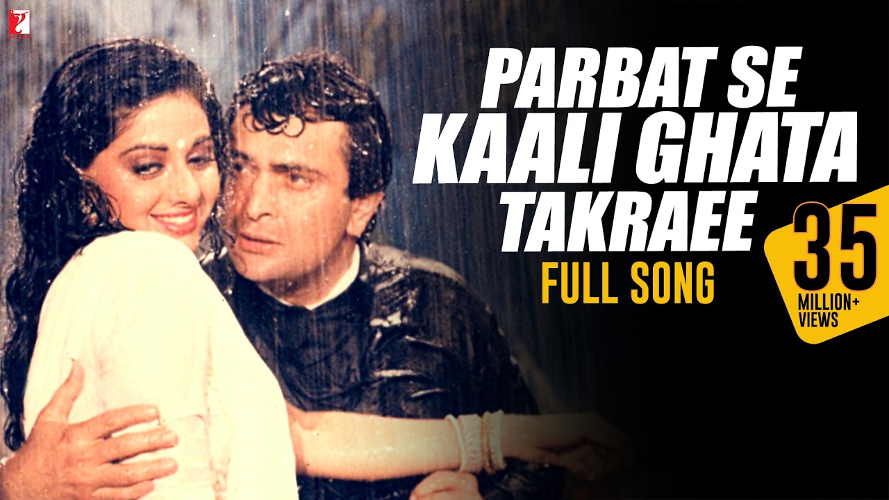 Parbat Se Kaali Ghata Takraee Full Song | Chandni | Sridevi, Rishi Kapoor, Asha Bhosle, Vinod Rathod