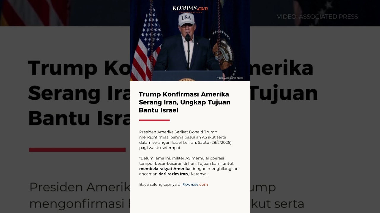 Trump Konfirmasi AS Serang Iran, Ungkap Tujuan Bantu Israel