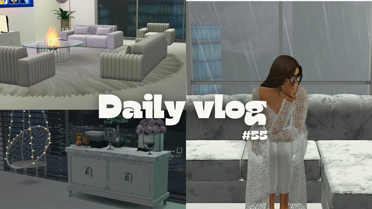 Sims 4 Vlog | Rainy day ⛈️💧