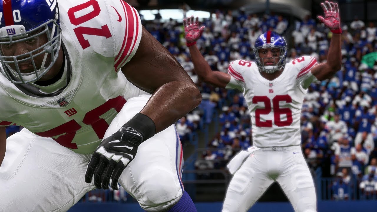 Madden 19 RB Career Mode - Saquon Barkley Giants vs Colts EP 15 | Madden NFL 19 Franchise Mode