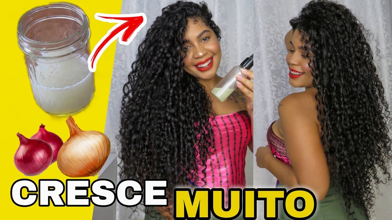 TÔNICO CASEIRO DE CEBOLA PARA CRESCER O CABELO - Seu cabelo vai crescer muito rápido 😱