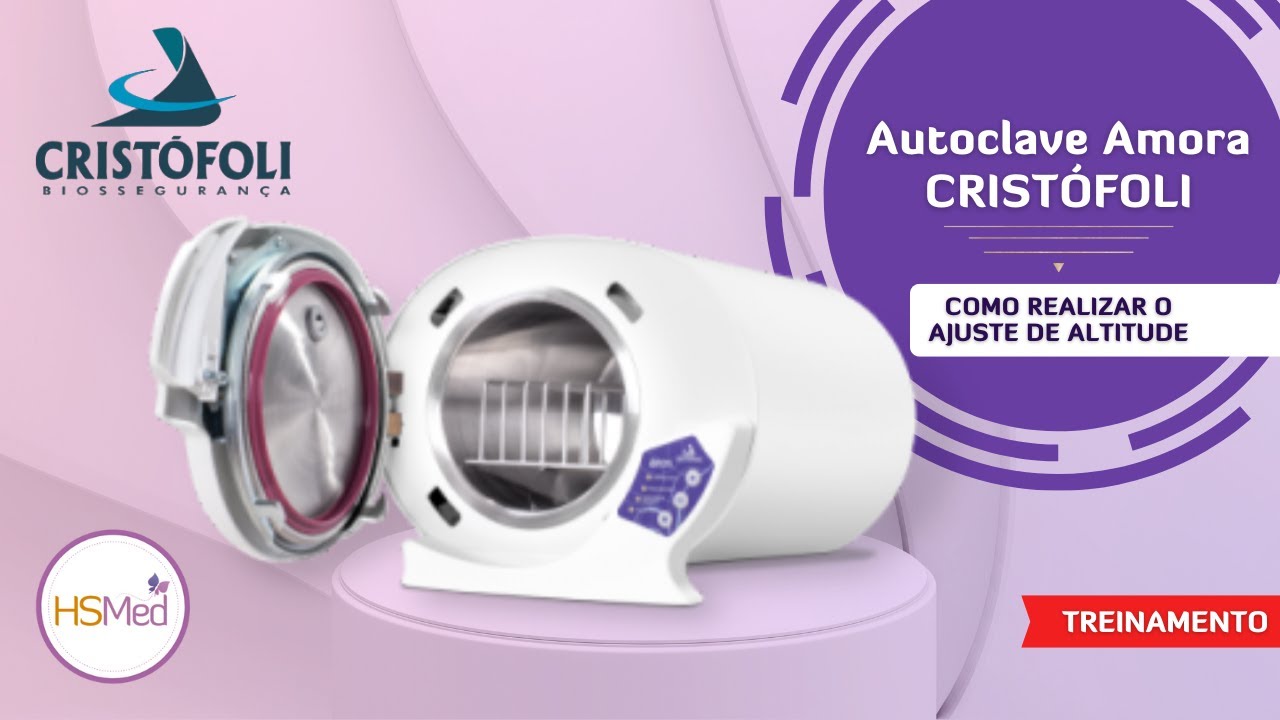 Autoclave Amora Cristófoli - Como realizar o ajuste de altitude | Treinamento