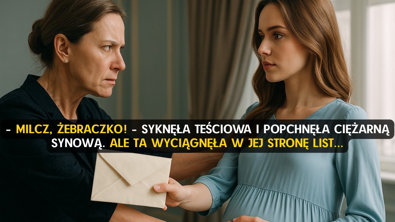 –MILCZ, ŻEBRACZKO! –syknęła teściowa i popchnęła ciężarną synową. Ale ta wyciągnęła w jej stronę lis