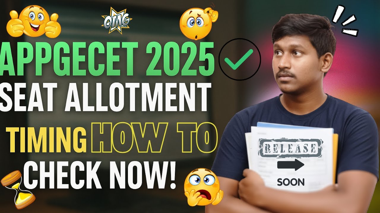 APPGECET 2025 Seat Allotment Out Soon | Official Timing & Allotment Details