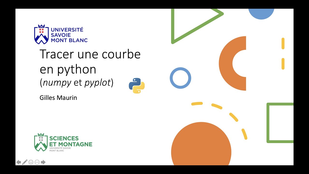 Tracer une courbe sous python avec numpy et matplotlib.pyplot (Exemple)