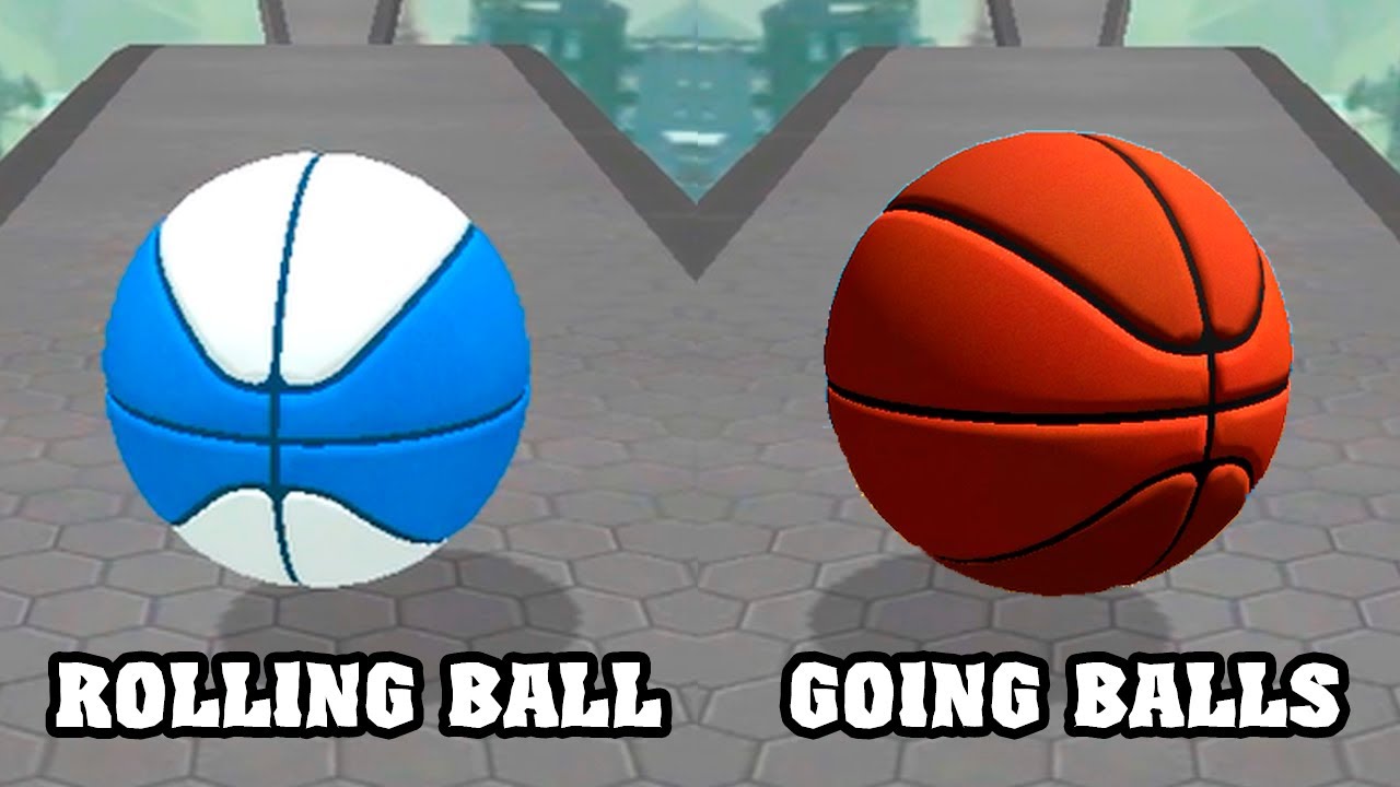 Basketball Race in Going Balls vs Rolling Ball Sky Escape - New Speedrun