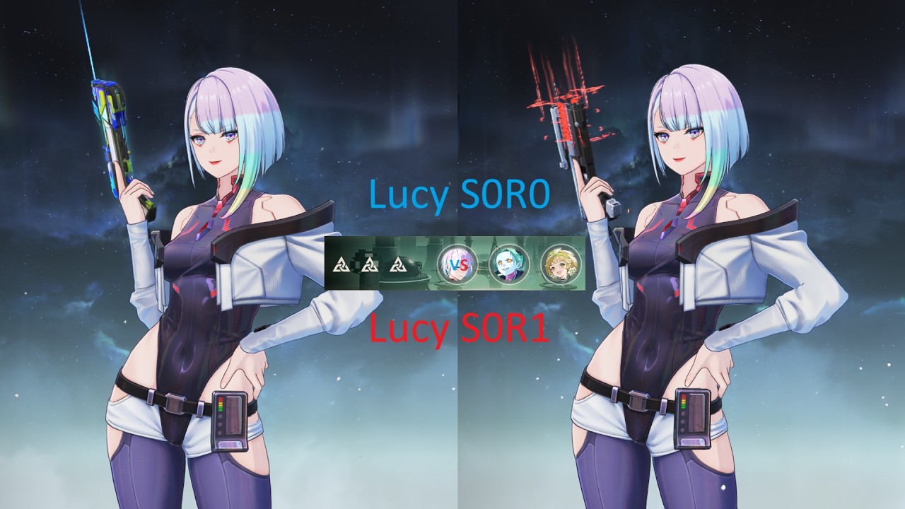 Lucy R0 vs R1 Weapon Comparison | WuWa x Cyberpunk | Wuthering Waves