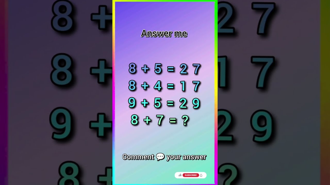 Live Math Quiz 🧠 | 30 Sec Me Answer Do! | Puzzle Challenge 2026