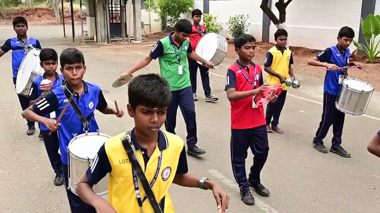 Drums  Boys Students Performance