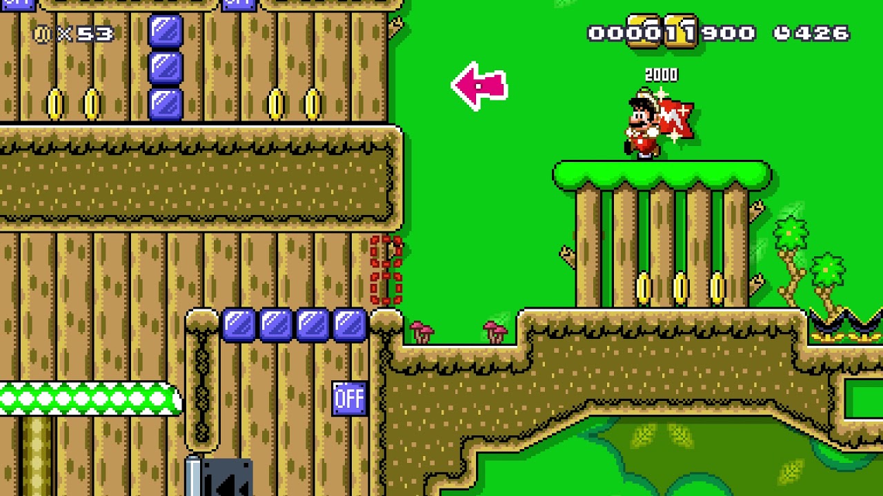 Super Mario Maker 2 🔧 Inside The Giant Tree 🔧 by Nico95