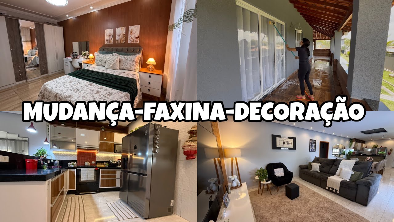 FAXINA E DECORAÇÃO / Mudei e Ficou MELHOR / LAVEI MUITAS ROUPAS / Casa Toda LIMPA 