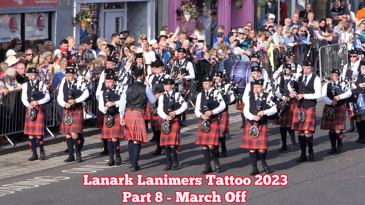 Lanark Lanimers Evening Tattoo 2023 - Part 8 - March Off