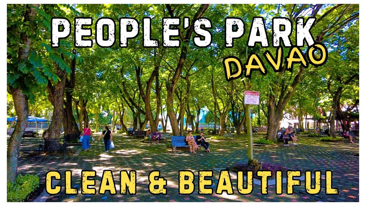 Clean and Beautiful PEOPLE'S PARK in DAVAO City - Morning Walk Tour