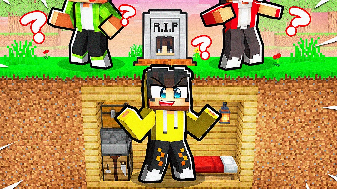 Mezarımın Altına GİZLİ EV Yapıp Arkadaşlarımdan İntikam Alma Filmi! 🪦 | Minecraft