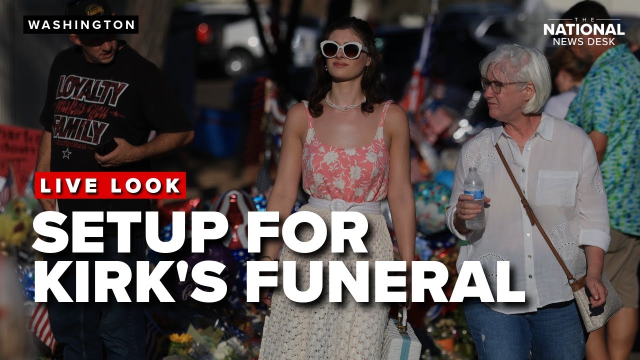 How are preparations underway for Charlie Kirk’s funeral: Live from the scene
