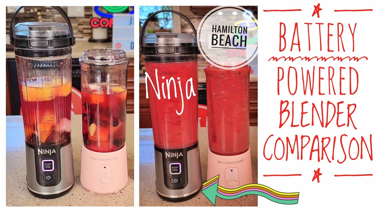 NINJA Blast vs Hamilton Beach Personal Portable Cordless Blender Comparison