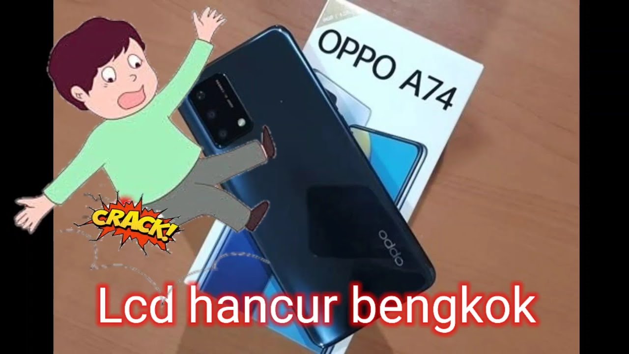 Oppo A74 lcd bengkok