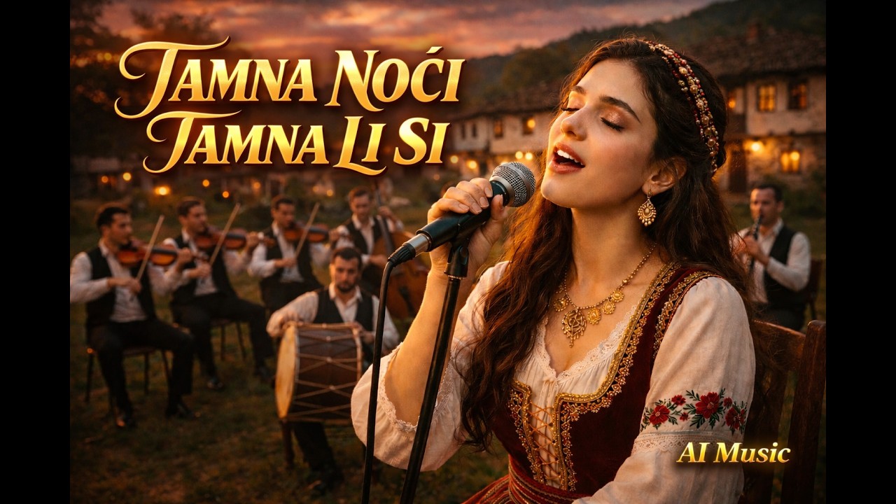 TAMNA NOĆI TAMNA LI SI – Cinematic Balkan Folk Version | AI Music