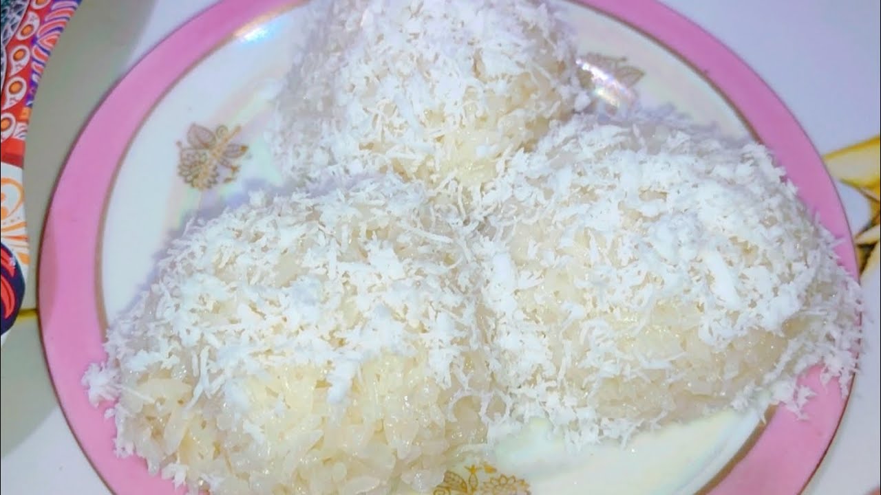 Resep Ketan Putih Tabur kelapa  Tidak Mudah Basi ‼️Pulen Dan Gurih