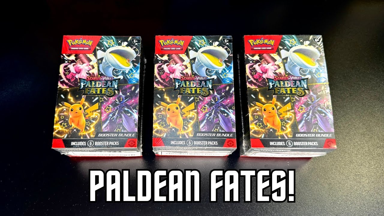 3x PALDEAN FATES BOOSTER BUNDLES! Are we LUCKY?? BUBBLE MEW?!