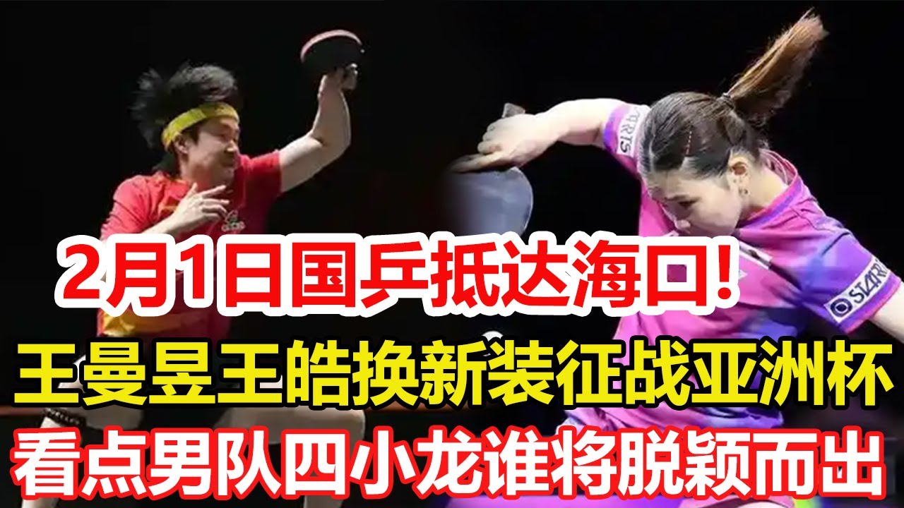 2月1日國乒抵達海口亞洲杯!王曼昱王皓換新裝，莎頭重現江湖。乒乓球亞洲杯看點：孫穎莎沖首冠，林詩棟盼突破，張本兄妹為最強對手！#乒乓球 #tabletennis #pingpong #桌球