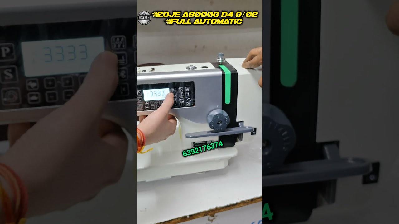 Zoje Industrial Sewing Machine l Model A8000 D4 G/02l Review... #ytshots #shortfeed #sewingmachine