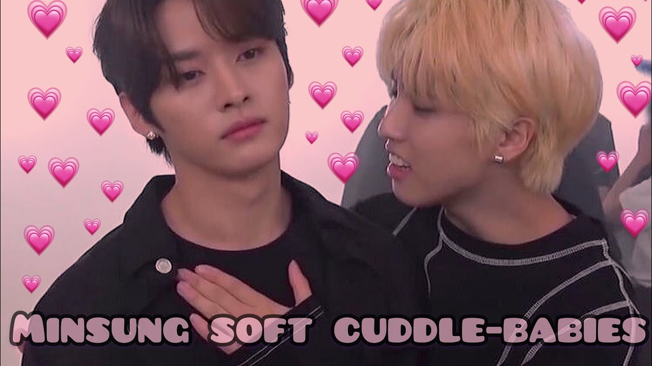 minsung being soft and cute cuddling babies (minsung moments #1)