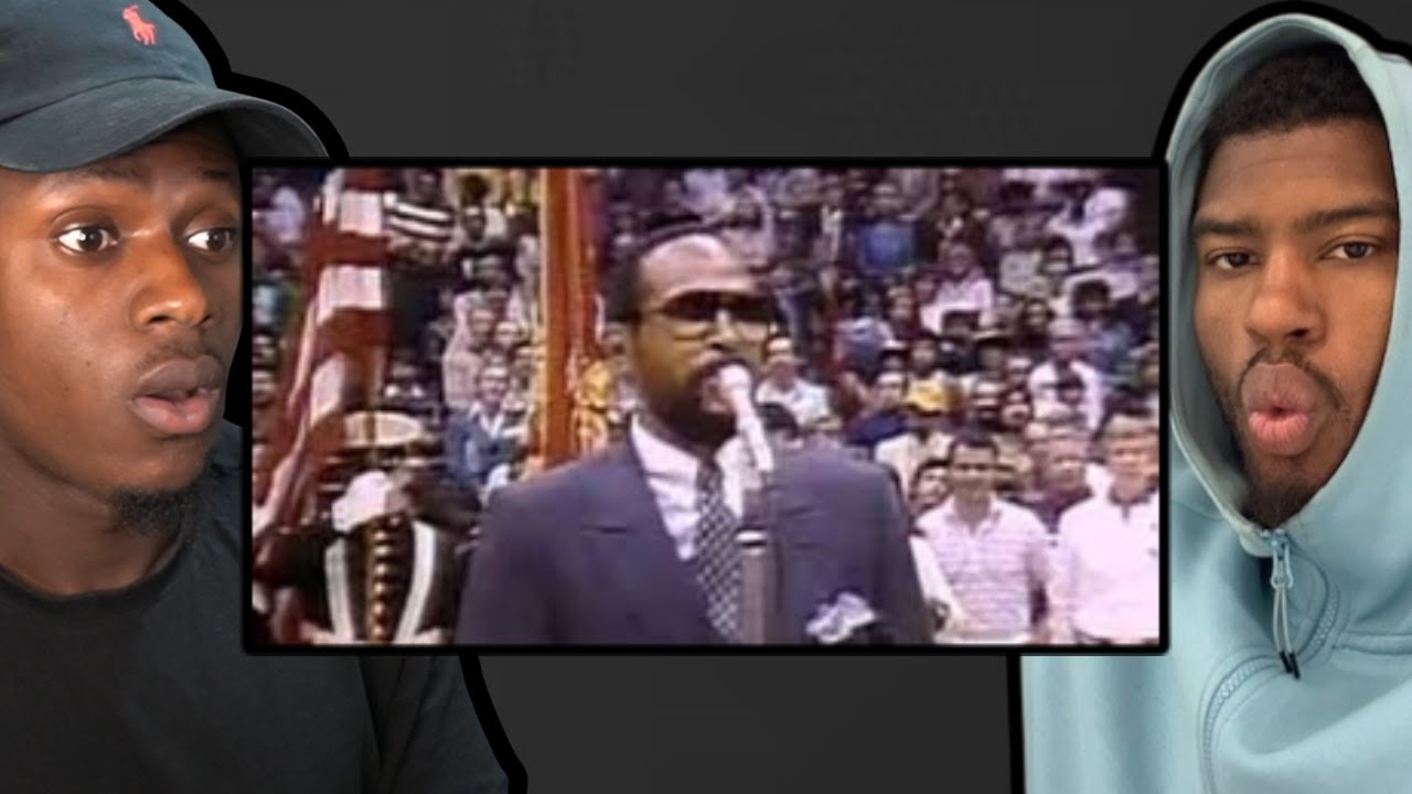 🇬🇧BLACK BRITS REACTS TO - Marvin Gaye sings American National Anthem!!