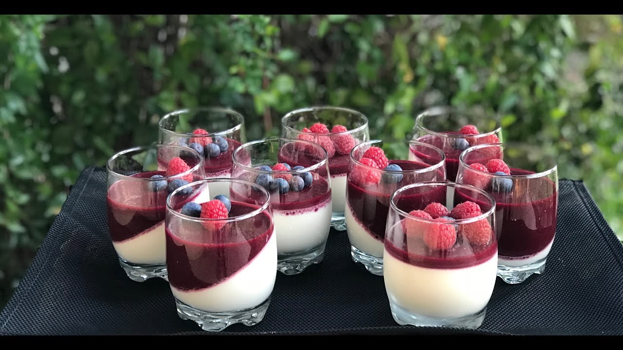 panna cotta aux fruits rouges