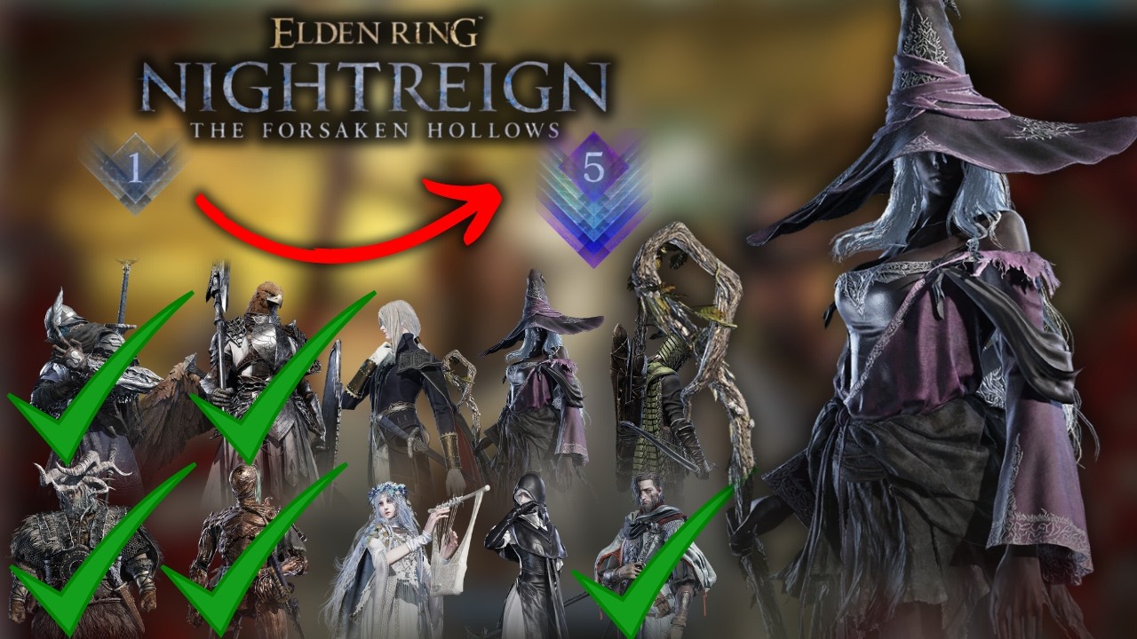 Vou pegar Depth 5 com todos os Personagens! É a Vez da Reclusa! - Elden Ring Nightreign !pix