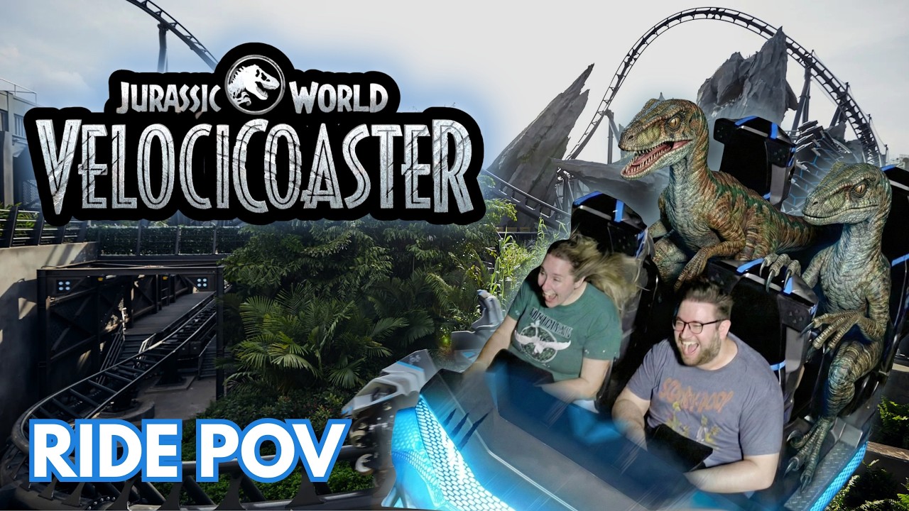 Jurassic World VelociCoaster 🦖 | Front Row Ride POV 2026 | Universal's Islands of Adventure
