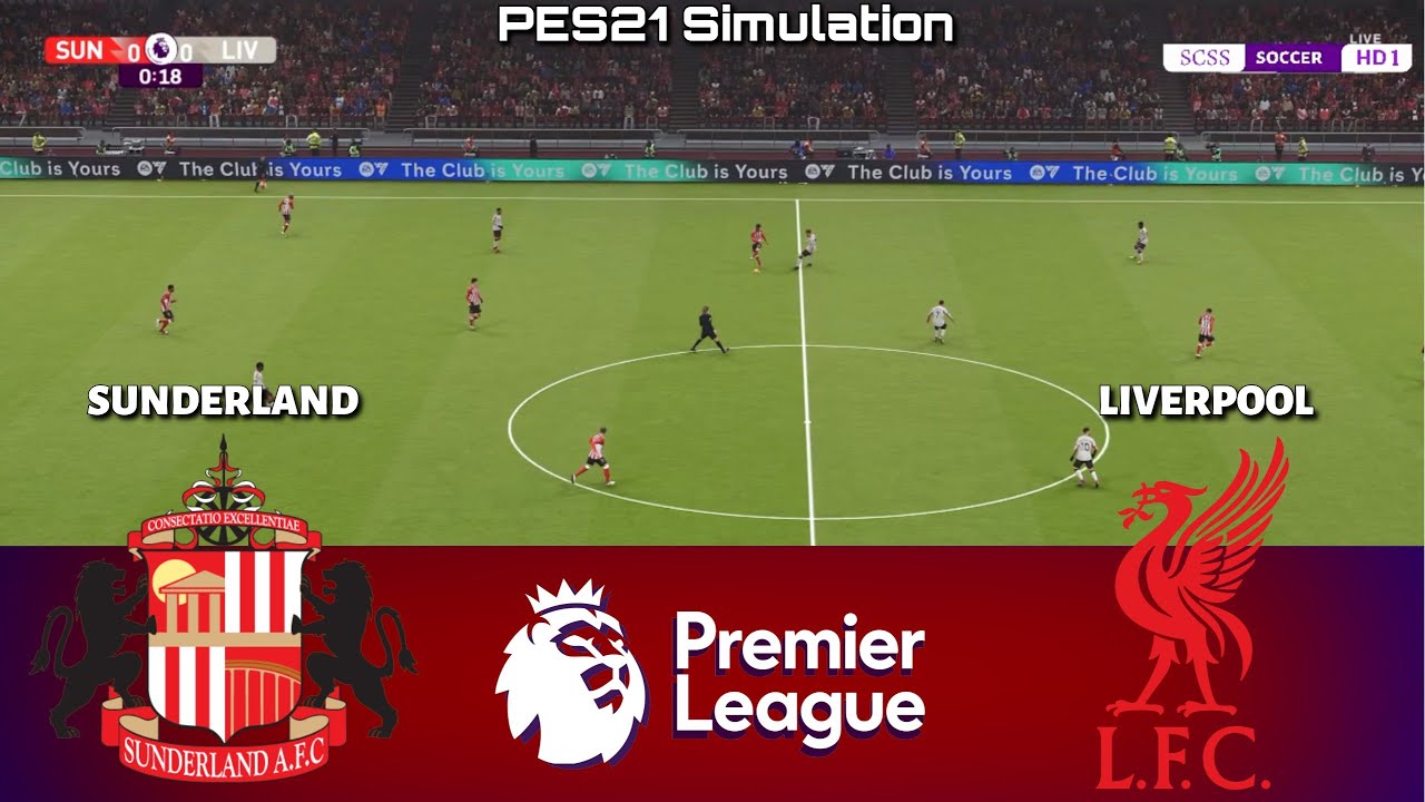 Sunderland vs Liverpool - Premier League 2025/26 | PES 21 Simulation