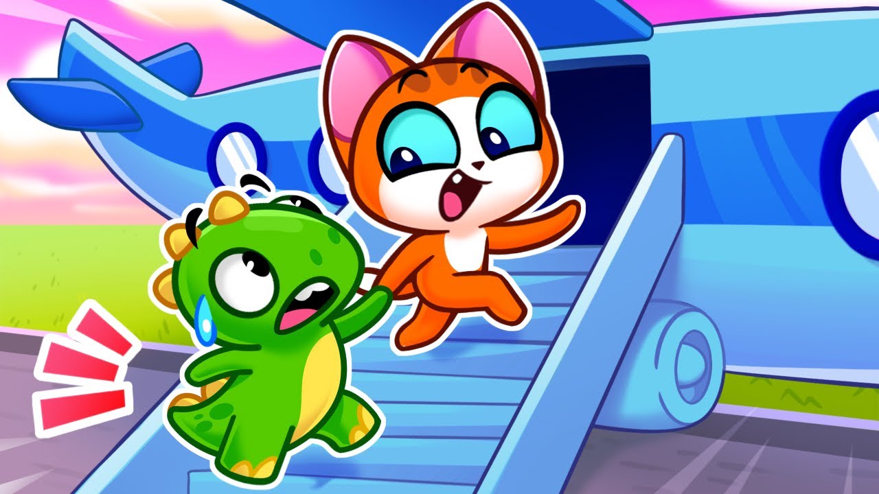 ✈️ Take Care of Pet on the Airplane ✈️ Safety Rules Stories for Kids by Purr Purr 😻